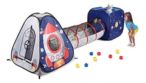 UTEX - Kids Tent with Space Astronaut Theme 0