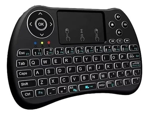 Teclado Mini Wireless Para Smart Tv Control Remoto Qwerty 0