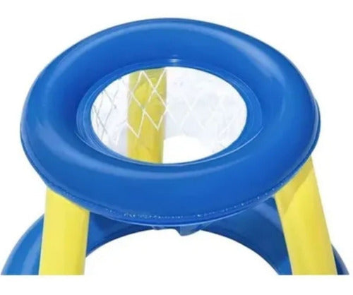 Set Aro De Basquet Inflable Bestway + Pelota Para Pileta 1