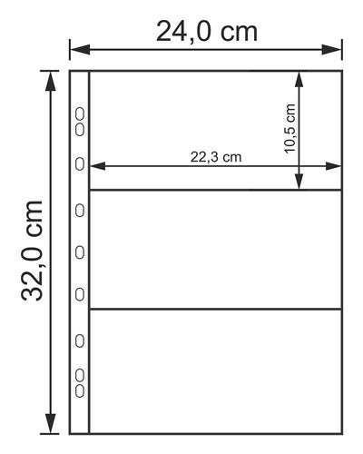 Kit 100 Folhas Para 3 Cédulas Acetato 32x24 2