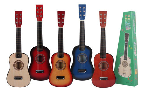 Genérica Guitarra De Madera Colores 1