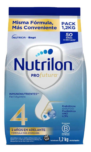 Nutrilon Profutura 4 Pack - 4 Cans + 2 Pouches 1.2kg + 24 Bricks 1