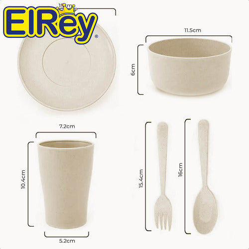 By El Rey Eco-Friendly School Snack Set - Bowl Cup 3