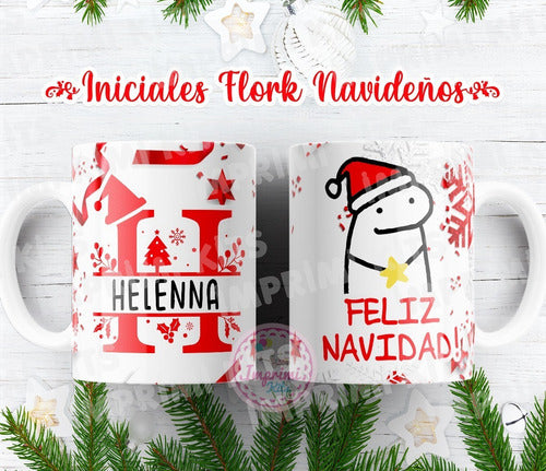 Imprimi Kits Plantillas Tazas Navidad Flork Alfabeto Diseño Sublimar 5