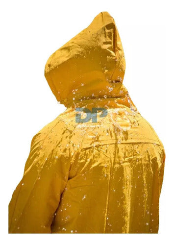 Waterproof Yellow PVC Rain Poncho by Pascale 2