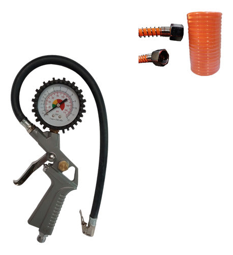 Motomel Inflamide Pneumatic Pressure Gauge Inflator Gun 0