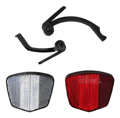 TC Cat Eye Bicycle Reflectors with Bracket 0