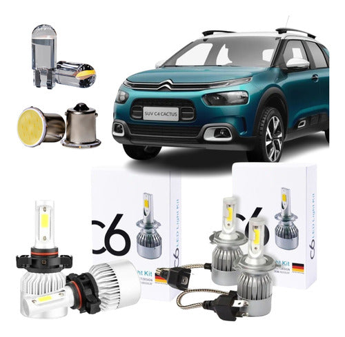 C6 Cree LED Headlight Kit for Citroen C4 Cactus 0