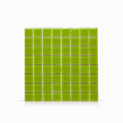 Watercolor Glass Tiles Full Mint 28.5x28.5cm 0