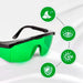 MakerParts Laser Safety Glasses Green Anti-Scratch Adjustable Temples 3