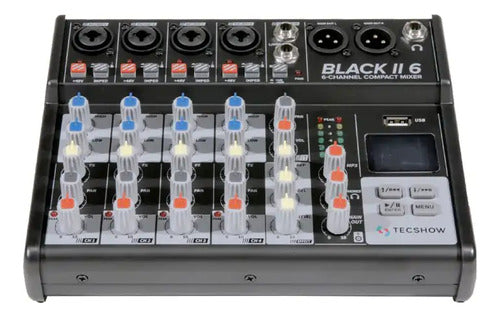 Tecshow Black II 6 USB Bluetooth Sound Mixer 1