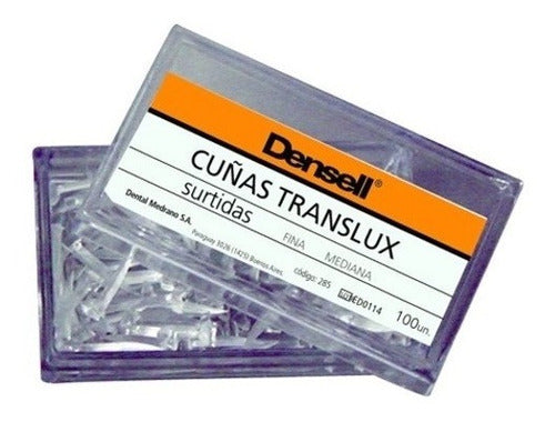 Cuñas Translux Plasticas X50 Densell Odontología Dental 0