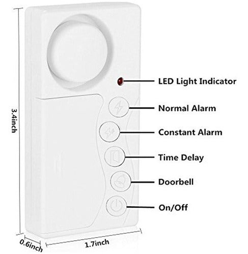 Wsdcam Window Door Alarm Activated Magnetically Pair 2