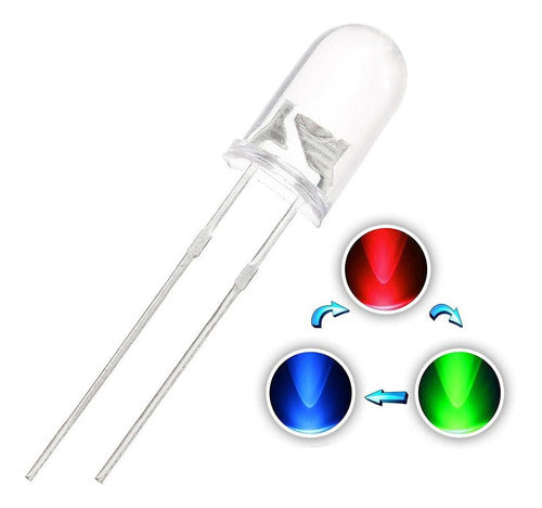 HobbyTronica LED 5mm RGB Automatic Rapid 2-Pin Red Green Blue 0