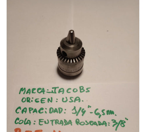 Jacobs Drill Chuck Up to 6.5 Mm Threaded 3/8 5