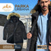 Men's Winter Parka Jacket, Lined with Gabardine, Fur Hood 9