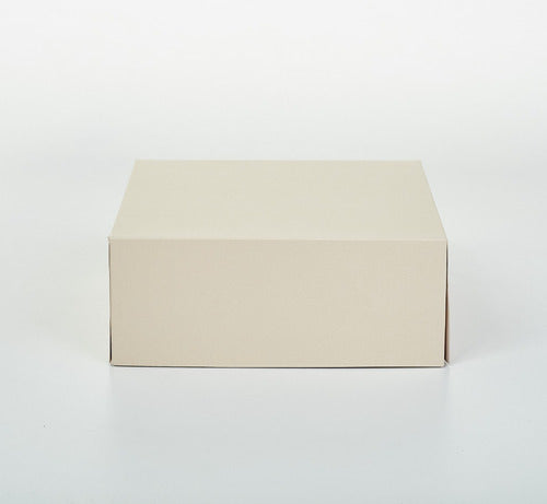 Box 1-Piece Glued 25x25x10 Cm (x 50 Units) for Cakes, Tarts, Desserts - 067 Bauletto 2