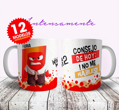 Imprimi Kits Plantillas Para Tazas Intensamente 2 Diseños Sublimar #T257 1