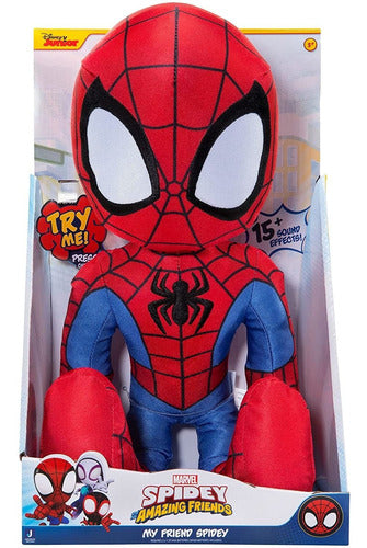 Marvel Hombre Araña Peluche Con 15 Sonidos Diferentes 6