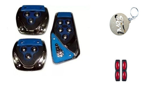 Pedal/pedaleira Automotiva Cor Azul Para Ford Ka 2000 0