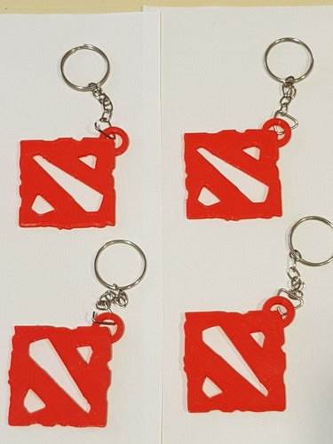 4 Custom Name Keychains Plastic 3D Gift Souvenir Set 6