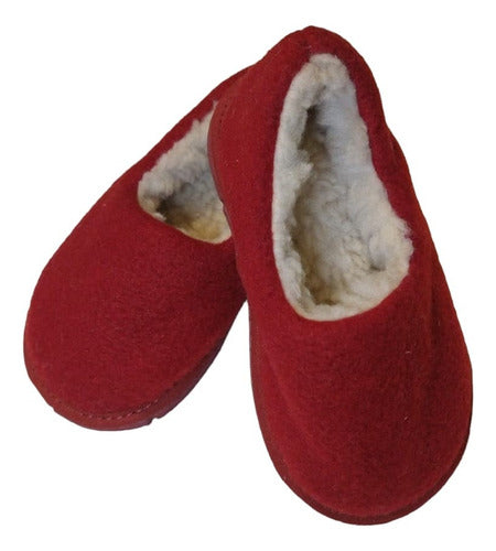 Hornito Slippers with Sheepskin for Kids 0