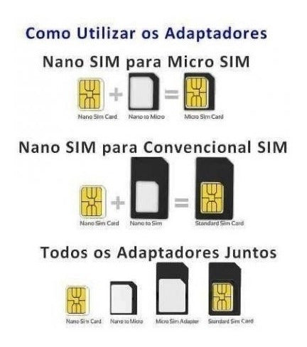 DB Adaptador Nano Micro Chip Sim Celular X3 + Clip iPhone Y Más 6