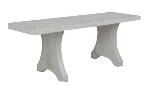 Premoldeados de Lobos Simple Concrete Garden Bench 0