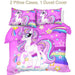 Sleepwish Unicorn Duvet Cover Set Rainbow Pattern 1