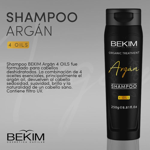 Bekim Shampoo + Crema De Peinar Argán 4 Oils 250g 3