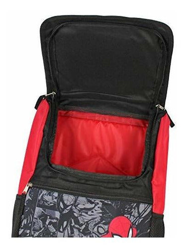 Marvel Spiderman Backpack Front Flap Compartimiento Mochila 4