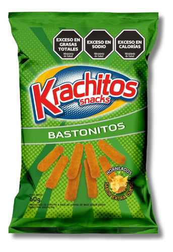 Pack of 3 Krachitos Cheese Sticks - 60g Each 0