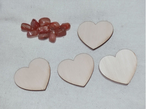 100 Apliques Corazón 3mm 5,8cm X 5,5cm 1