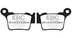 EBC Brakes™ Carbon X or TT Brake Pad Set for Husqvarna FE 350 4T (2014-2017) 3