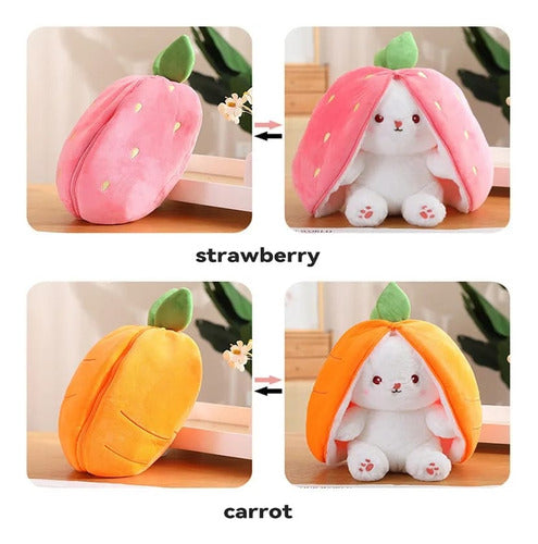 Strawberry-Carrot Kawaii Rabbit Plush Toy 9
