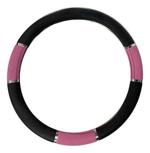 JC Cubre Volante Rosa Con Negro De 38cm Para Ford Ka 0