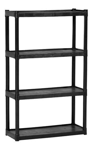 São Bernardo Plastic Shelving Unit with 4 Rigid Modular Shelves 0