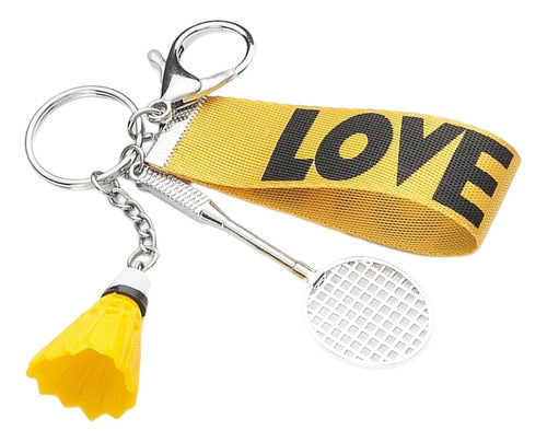 Mini Chaveiro Badminton Chaveiro Com Amarelo 1 Amarelo 1 0