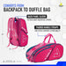 JOOLA Tour Elite Pickleball Bag, Hot Pink/Blue 2