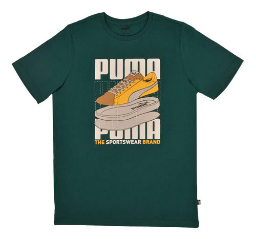 Puma Graphics Sneaker Sportstyle Green T-shirt 0