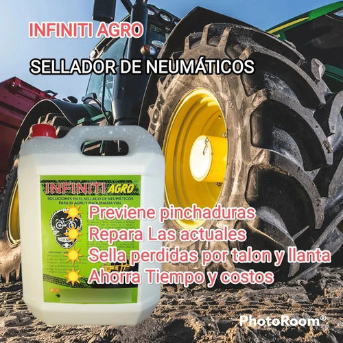 Liquido Sellador De Neumáticos  Agro Y  Maquinaria Vial X 1l 6