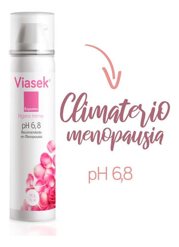 Viasek Gel Lubricante + Espuma De Higiene Vaginal 6,8 1