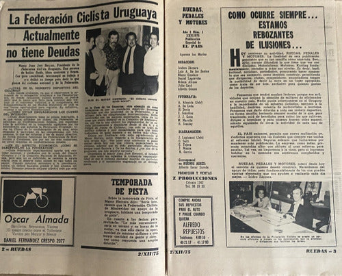 Ruedas, Pedales Y Motores, Ciclismo 1975, 5 Revistas Cr04b2 1