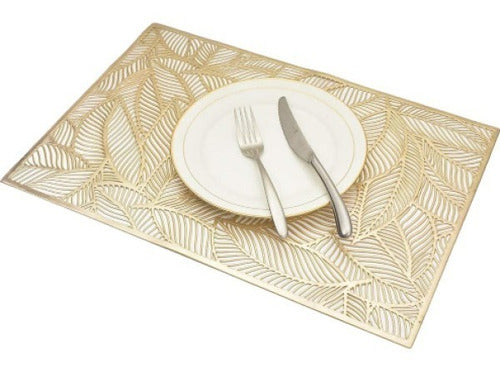 LauKa Individual Table Placemat Set of 2 - Rectangular PVC 1