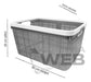 COMPRA WEB Canasto Plástico, Caja Organizadora 30x21 Baño Cocina 13261 3