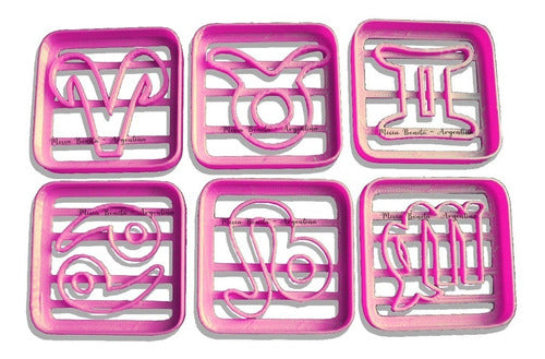 Misia Bonita Zodiaco Signos X6 - Cookie Cutter Fondant Mold - Horoscope 0