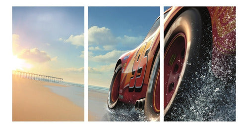 ModaparaTi Modern Disney Cars Triptych Wall Art 1