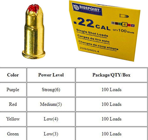 Cargas De Pólvora 5,56 Mm Para Herramientas, 100 Unidades 3