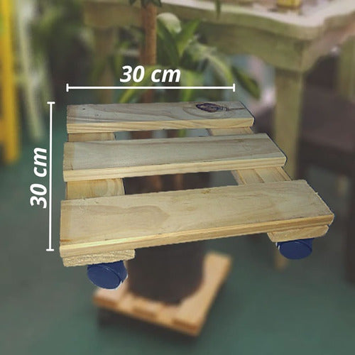 Huerta Ciudad Movable Plant Support with Wheels 1