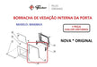 Vedação Interna Da Porta Com Vidro Forno Fischer Maximus 1